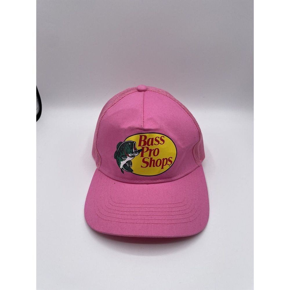 BASS PRO SHOPS Youth Baseball Trucker Mesh Cap Adjustable SnapBack‎ Pink